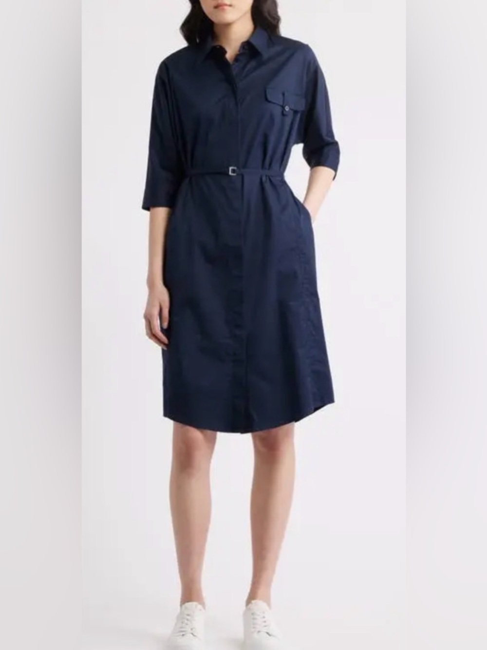 Dirisia Stretch Cotton Shirtdress size 10 
Belt missing